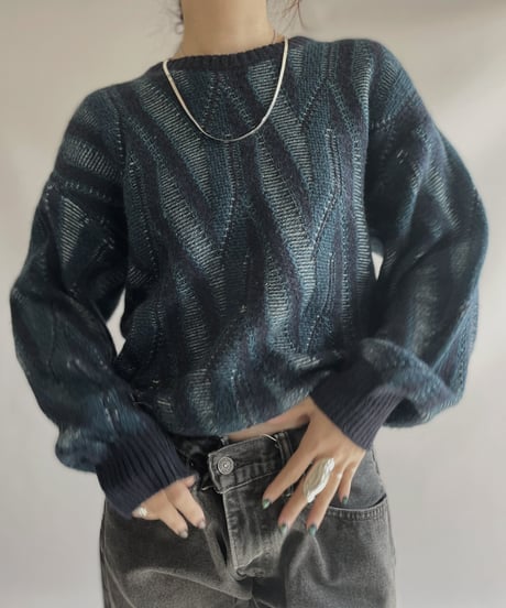 【USED】 Made in Italy Knit Top 231209-014