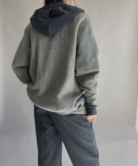 【USED】 IZOD Acrylic Knit Cardigan Gray / 230204-021