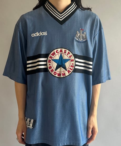 【USED】 adidas NEWCASTLE  Soccer Shirt  /240603-083