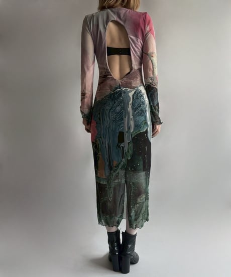 【USED】 Desigual.  L/S design One-Piece  /250906-017