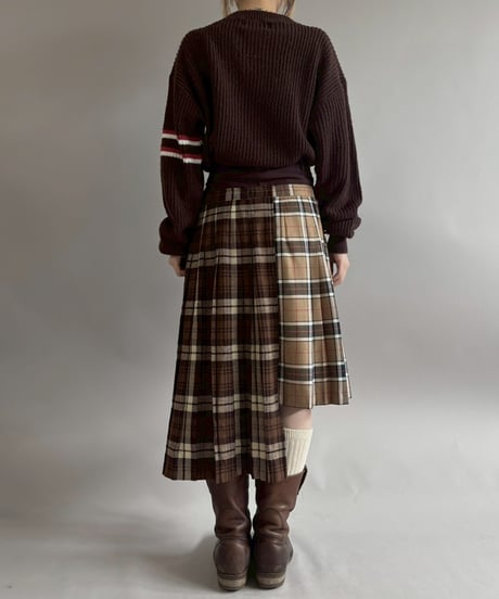 【RE;CIRCLE】 RE Kilt Long Skirt / 260108-002