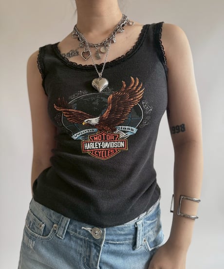 【USED】 Made in USA Harley Davidson Camisole Top / 250705-009