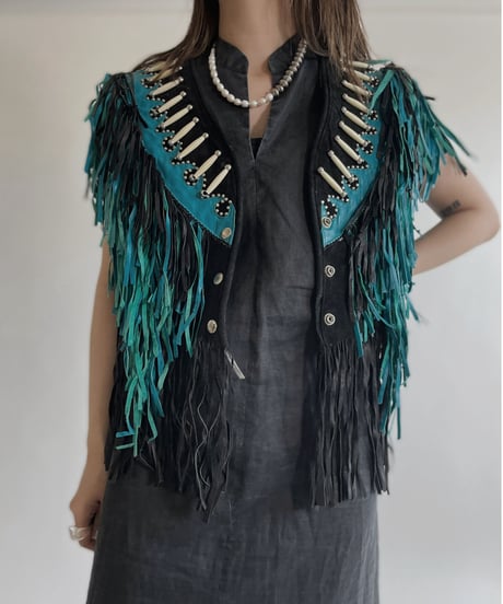 【USED】 Fringe Vest / 220430-025