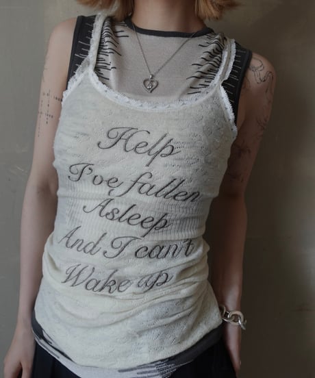【RE;CIRCLE】 Re Embroidered Camisole Top  /  250724-022