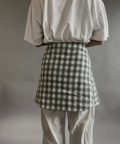 【USED 】Check Patterned Mini Skirt/ 240505-027
