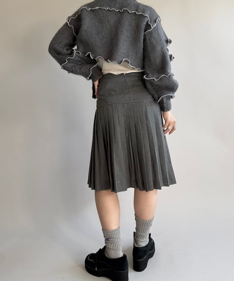 【RE;CIRCLE】 RE Mellow Ribbon Knit Top + Muffler  /  250123-002