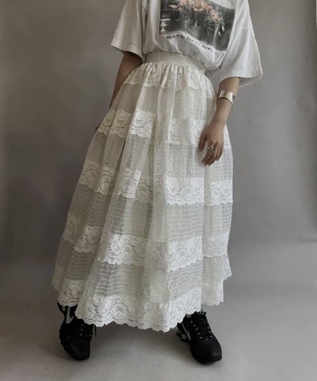 【USED】 Poly Long Skirt / 230603-016