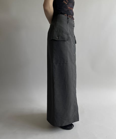【USED】 Cargo Pocket Long Skirt /250426-019