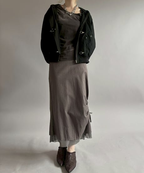 【RE;CIRCLE】RE U.S Military Rebuild Hooded Fireman Jacket Black / 260226-018