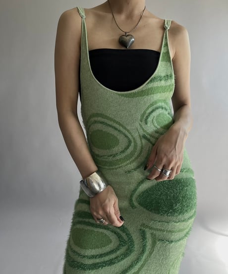 【USED】 House of Sunny Patterned  Camisole Long One-Piece/241019-005