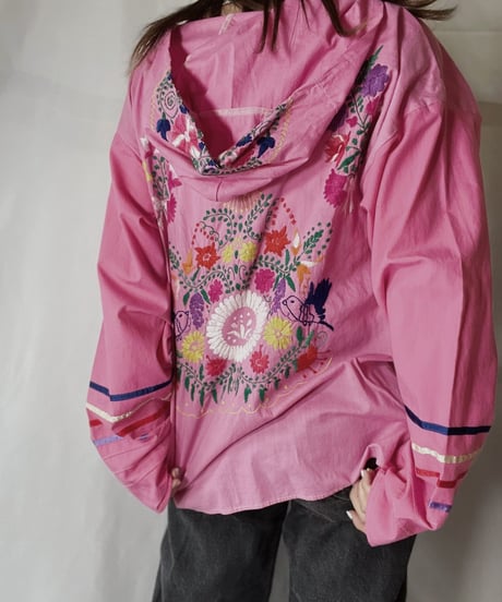 【RE;CIRCLE】 Remake Embroidery Ethnic Mexican Parker④/210906-020