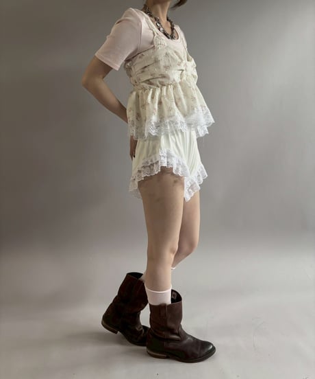 【Chinatsu Aoyama】 RE Ribbon Camisole Top / 260402-011
