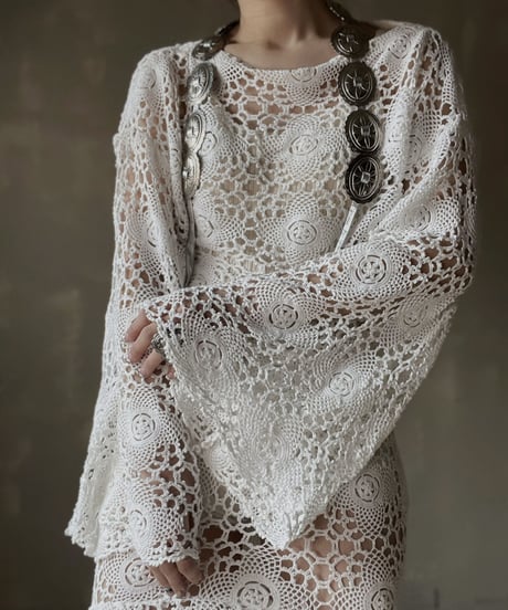 【RE;CIRCLE】 RE Crochet L/S Top⑩/20220317-019