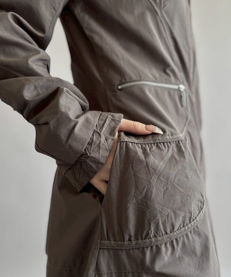 【USED】 Zip Design Nylon Coat/ 260314-002