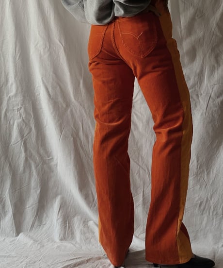 【RE;CIRCLE】 Remake Corduroy Side Line Pants④/210317-006