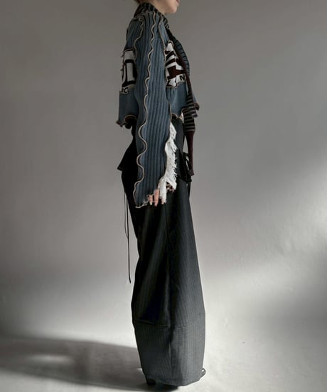 【RE;CIRCLE】 RE Mellow Ribbon Knit Top + Tie / 260122-016