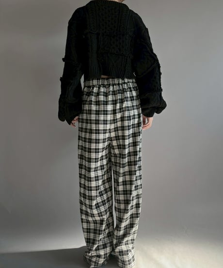 【RE;CIRCLE】 RE Aran Knit Patchwork Pullover Top / 251218-007