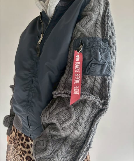 【RE;CIRCLE】 RE MA1 × Alan Knit Jacket / 251225-003