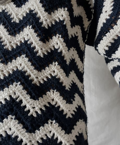 【USED】  Crochet Knit L/S Top ④/211014-038