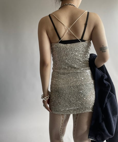 【USED】 Spangle Camisole One-Piece /240914-041