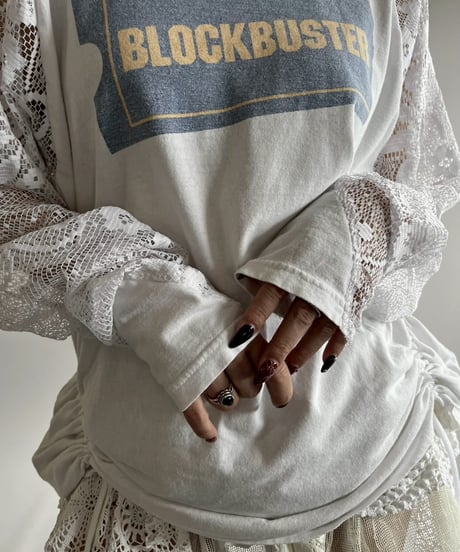 【RE;CIRCLE】 RE Lace Switching Raglan T-Shirt / 250605-010