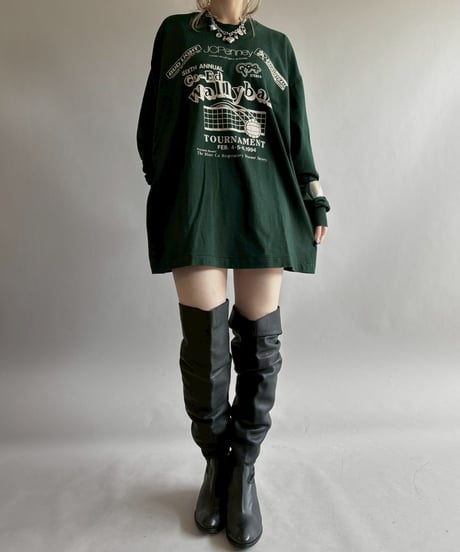【USED】 Made In USA 94's FRUIT OF THE ROOM Go-Ed Wally ball L/S Tee / 260418-016