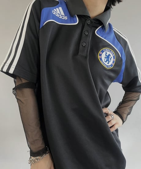 【USED】 adidas Soccer Tee CHELSEA  /240316-017