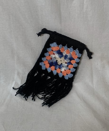 【RE;CIRCLE】 Granny Knit Pouch② /210404-005