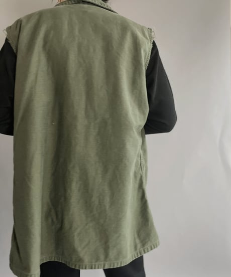 【USED】  Army Olive Green Vest / 221015-007