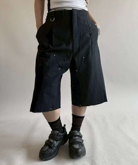 【RE;CIRCLE】 Re Suit Double Knee Shorts / 250612-005