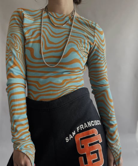 【USED】 Patterned L/S Leotard / 230408-020