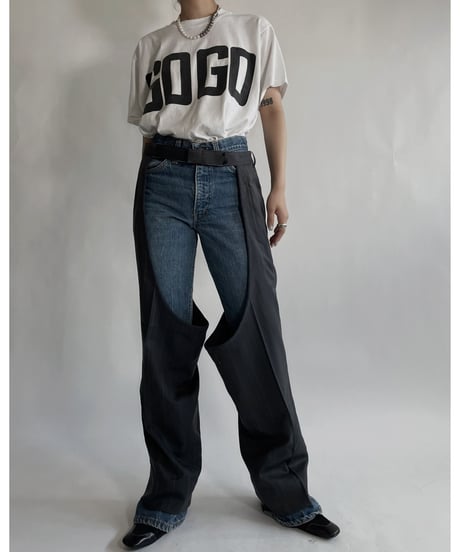 【USED】 Short Sleeved T-shirt "GOGO" / 220625-011