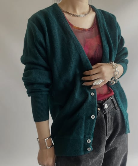 【USED】IZOD Acrylic Cardigan/ 230909-020
