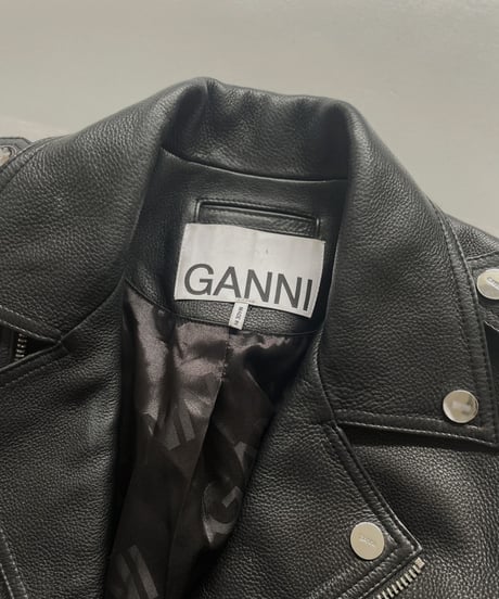 【USED】 GANNI Leather Jacket / 230401-021