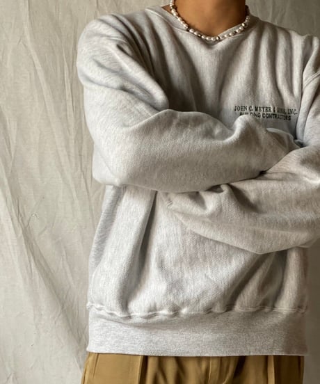 【USED】   Champion Reverse Weave Sweat BUILDING CONTRACTORS/210516-023