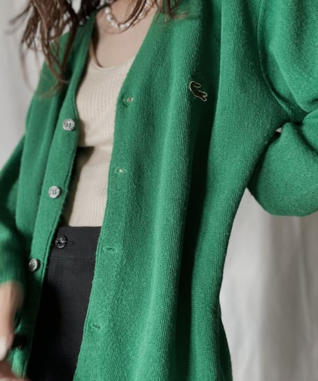 【USED】   LACOSTE Knit Cardigan 12/211126-020