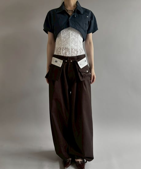 【Chinatsu Aoyama】 RE Makers Shirt Navy / 260702-015