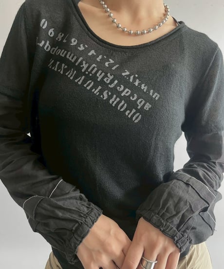 【USED】 Cop.Copine Design Sheer Top  /251014-034