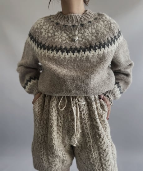 【USED】 Nordic Wool Knit Top/ 231026-001