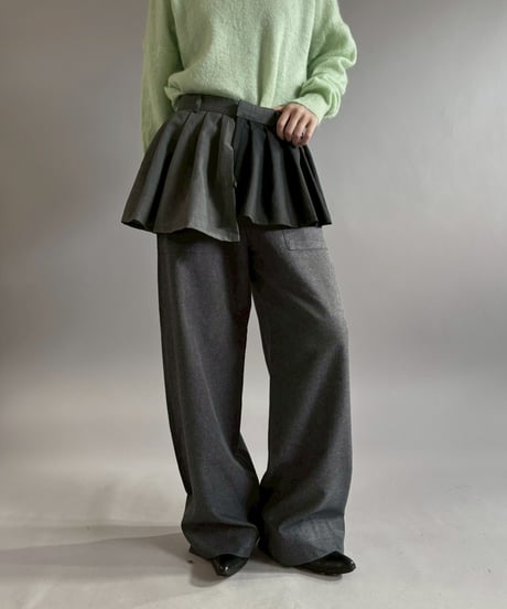 【RE;CIRCLE】 RE Suit Wrap Skirt Mini / 260129-003
