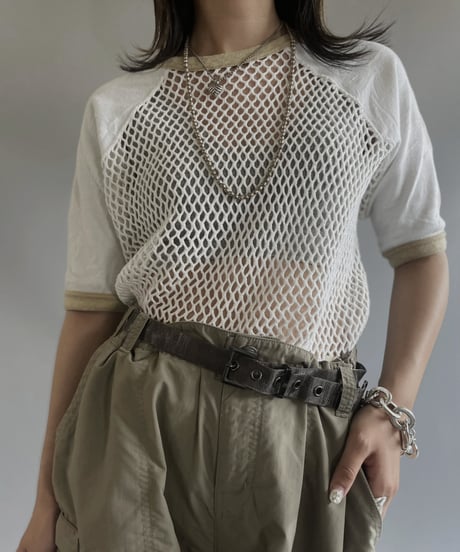 【USED】S/S Mesh T-shirt / 230708-015