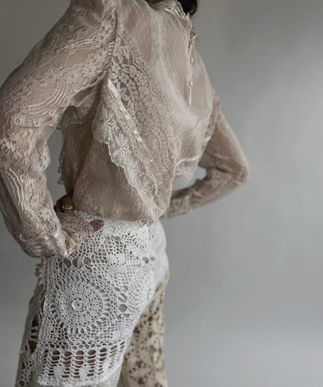 【USED】 Loong Sleeves Lace Top / 220526-017