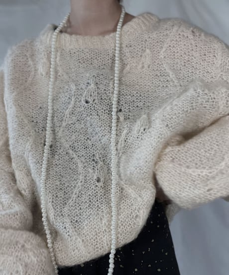 【USED】    Mohair Knit Top/211216-014