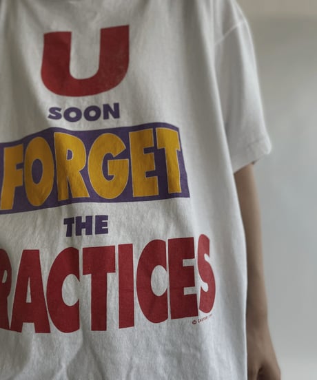 【USED】 Short Sleeved T-shirt “U SOON FOREGET THE PRACTICES”/ 220611-022