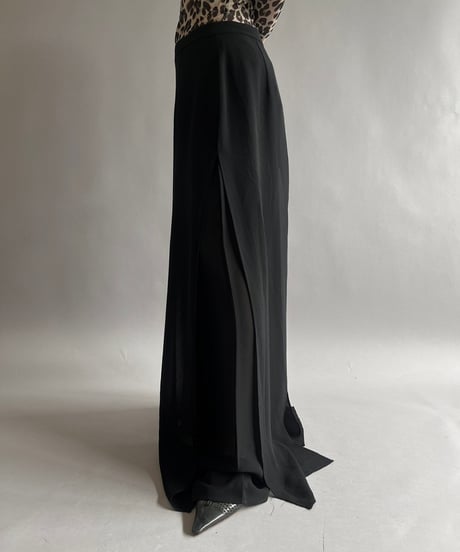 【USED 】Sheer Slit Wide Pants/ 240907-029