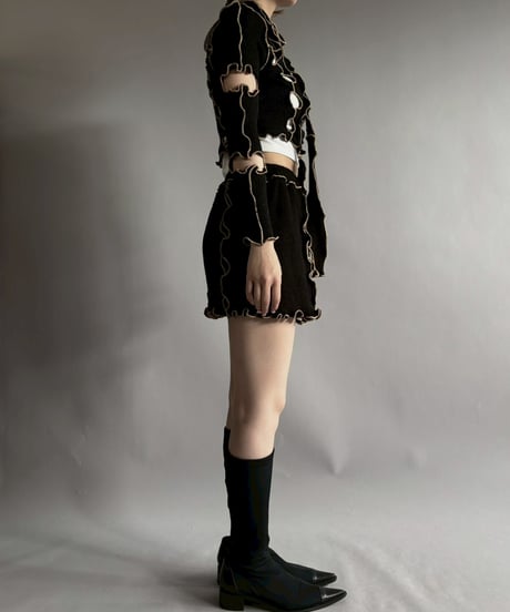 【RE;CIRCLE】 RE Mellow Mohair Knit Set up + Tie/ 251127-003
