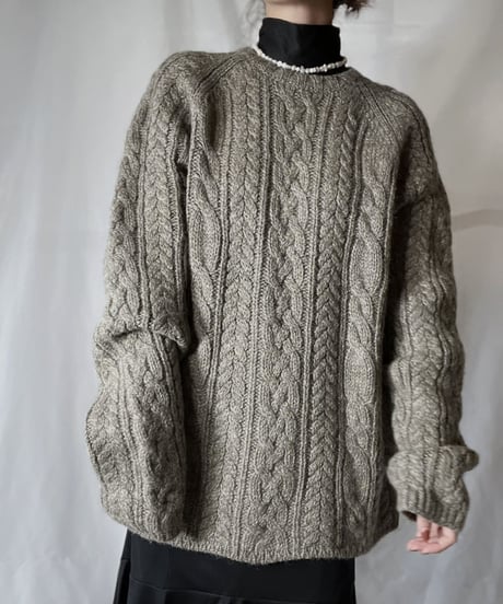 【USED】       Cable Knit Top/211202-040