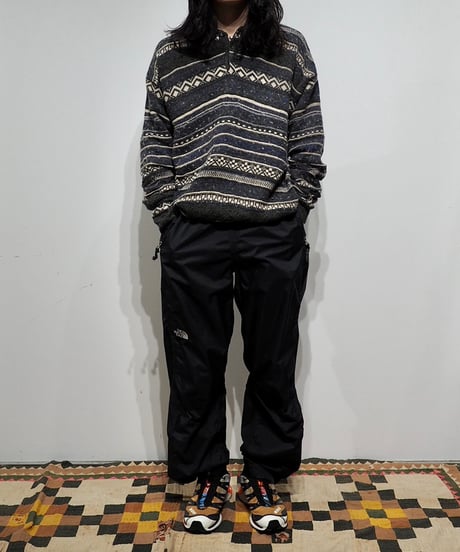 【USED】 Patterned MELANGE Knit Top /240205-002