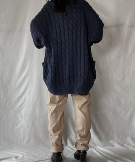 【USED】　Cable Knit Cardigan①/ 220120-047