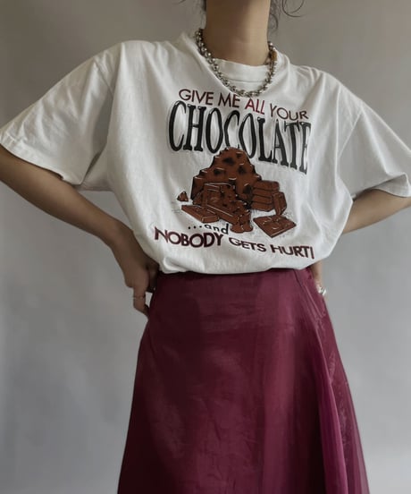 【USED】 S/S give me Chocolate T-shirt / 230603-030
